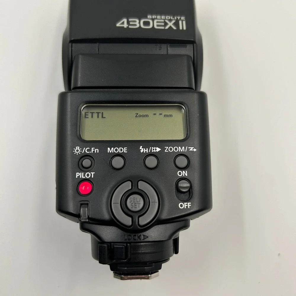VTG Japan Canon Speedlite 430EX II Flash E-TTL DSLR Tested & Working *See Video*